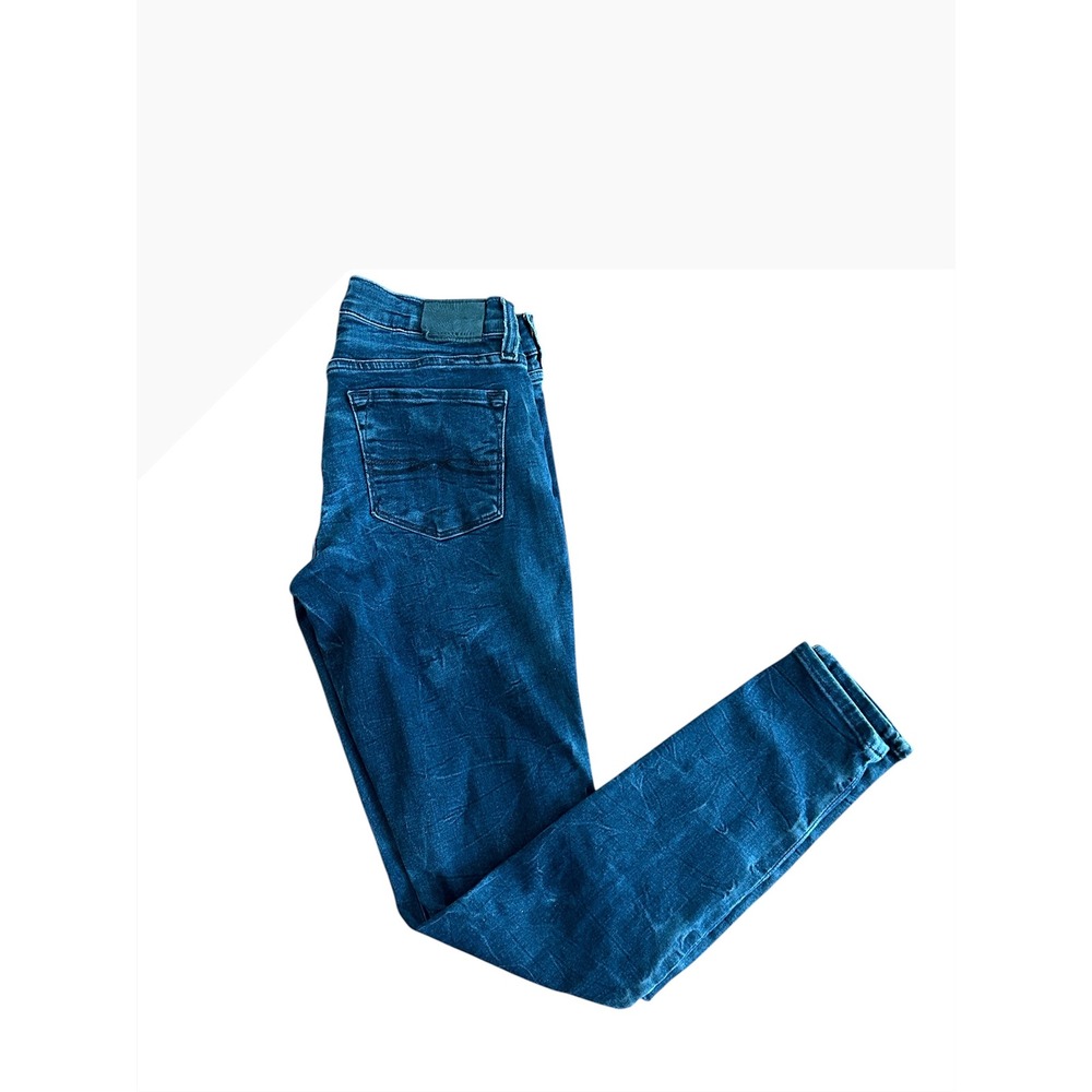Lucky Brand Charlie Skinny Jeans 4/27 Dark‎ Mineral Wash Blue Denim Mid Rise